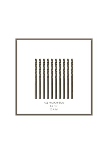 Hss Matkap Ucu 4,2 Mm, Metal, Ahşap, Plastik İçin 10 Adet