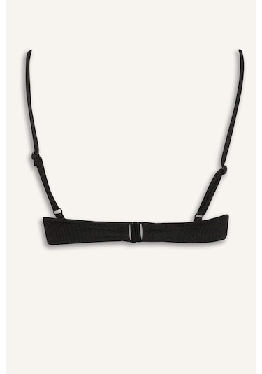 Defacto - Regular Fit Bürümcük Siyah Bikini Üstü B7207AX24SM Siyah