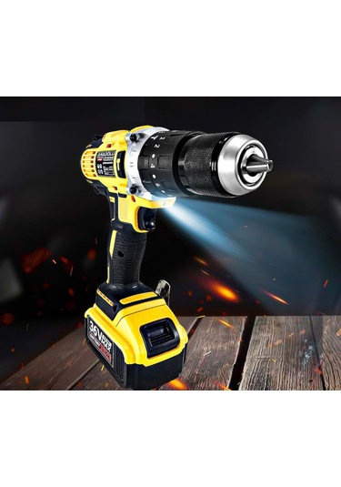 Anadolu Strong ANS1054S 36V 5 Ah Li-ion Çift Akülü Darbeli Matkap Vidalama + Uç Setli