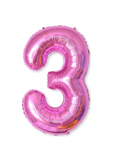 2 Adet 40 Inç Alüminyum Folyo Numarası Balonlar Doğum Günü Düğün Nişan Parti Dekor Çocuk Topu Malzemeleri 3-gül Kırmızı