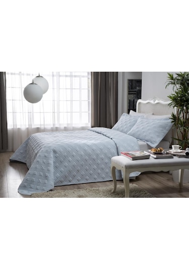 Taç Yatak Örtüsü Seti Comfort Felix Mint Çift Kişilik