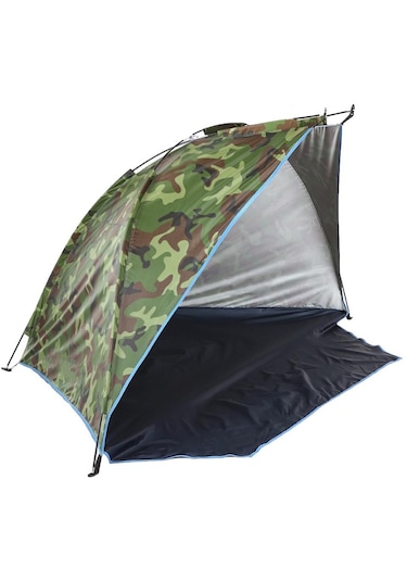 Suntek Plaj Çadırı Güneş Barınağı Gölgelik Açık Bahçe Kamuflaj Çok Renkli