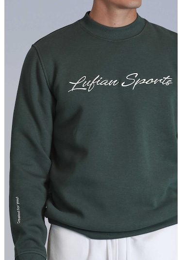Lufian Erkek Loved Sweatshirt 112030137 Çimen Yeşili Çimen Yeşili