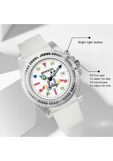 Sones Skmeı 1534 Elmas Kakmalı Zarif Su Geçirmez Kuvars Çelik Bantlı Saat Gümüş Gül Altın