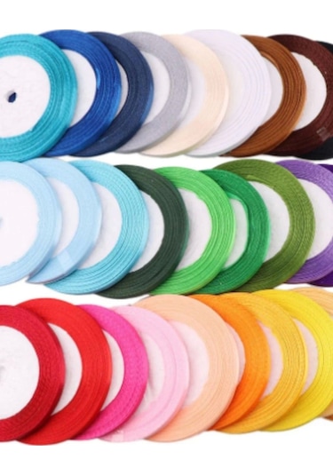 Saten Kurdele 6 Mm Orange 70 Metre