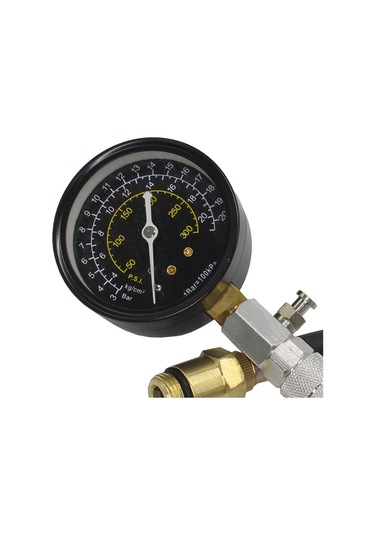 Springsun Motor Silindir Kompresyon Test Aleti, 0-300psı Aralığında Basınç Ölçer, Metal+lastik, Tamir Gereci