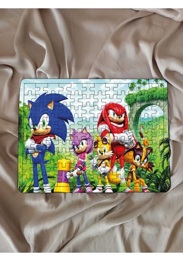 Çocuk Puzzle Ahşap Süper Sonic 108 Parça Mobilya