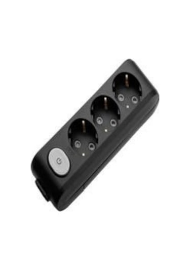 Viko 3 Lü Anahtarlı Kablosuz Klemensli Priz Siyah-90137300