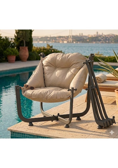 Missidea Katlanır Elit Cappuccino Koltuk Kahverengi