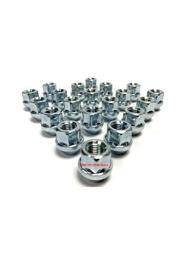 Focus Bijon Somunu Krom Yüksüklü Açık Tip 20 Adet 19Mm