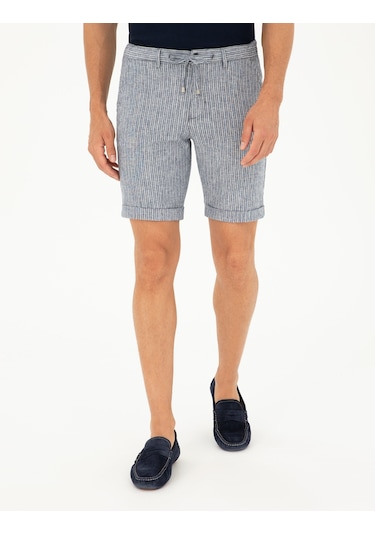 Pierre Cardin Erkek Açık Lacivert Şort / Bermuda 50284287-vr059 Açık Lacivert