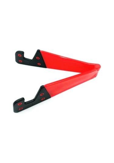 Akıllı Telefon Tablet İçin Ayarlanabilir V Şekilli Evrensel Katlanabilir Cep Cep Telefonu Standı Tutucu Red