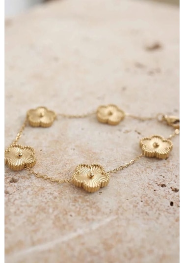 Gold Çizgili Premium Çelik Bileklik 68834329