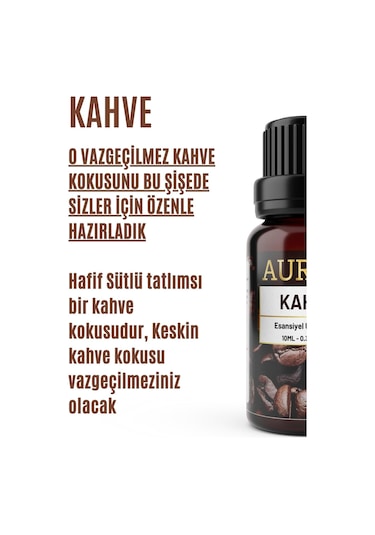 Auran Kahve Esansiyel Uçucu Yağı 10 ML