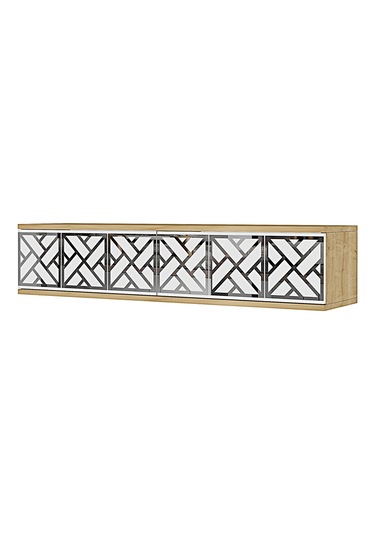 Da1238dbs Arex Dresuar , Antre Hol Rafı Safirmeşe-beyaz-silver 120cm