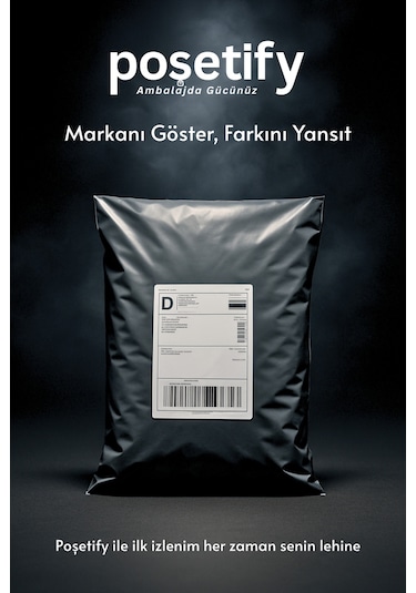 Gri Cepsiz Kargo Poşeti 17x23+4 Cm Yapışkan Bantlı Kargo Zarfı 100 Lü E-ticaret Poşeti