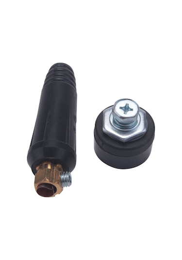 Xurunkeji Takım Siyah Avrupa Tarzı Elektrikli Kaynak Makinesi Kablo Bağlantısı Dkj 10-25 Hızlı Bağlantı Fişi Soketi