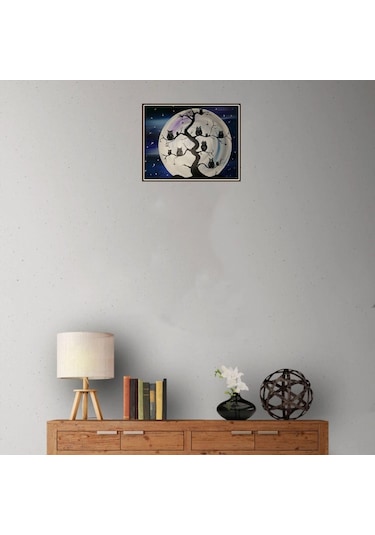 Yaozixa Ev Dekoru Için 5d Tam Taşlı Pano, 30x25cm Diyarbakır Ağaç Deseni, Göz Koruyucu Teknoloji, Ev Ve Duvar Dekorasyonu Gümüş