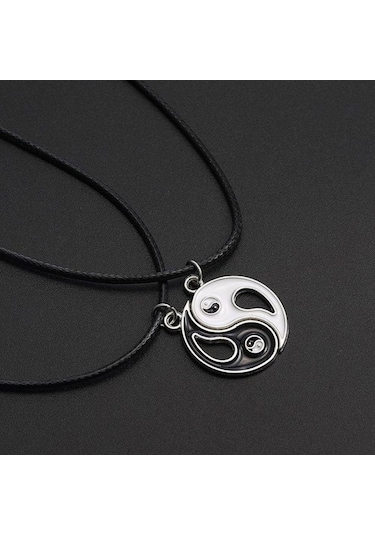 Best Friends Ying Yang İkili Arkadaşlık Sevgili Kolye Çok Renkli