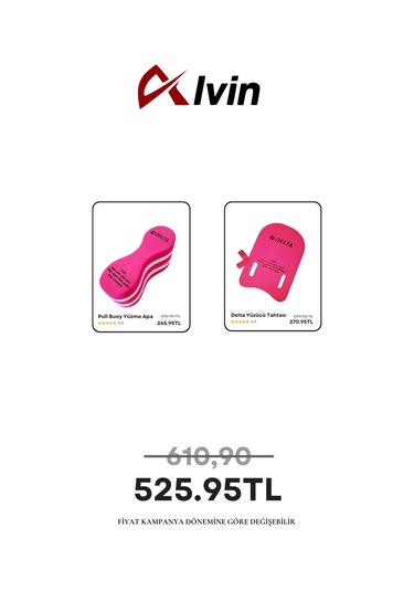 Yüzücü Seti Pull Buoy Ve Yüzücü Tahtası Eğitim Tahtası Kickboard Bacak Arası Şamandırası Pulboy Pembe