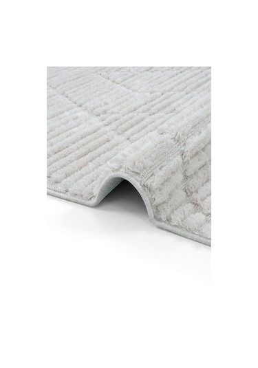 Cool Halı Palazzo Krem Mutfak Halısı Yumuşak Bukle Tezgah Önü Leke Tutmaz Kabartmalı İskandinav Halı