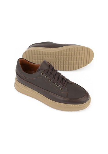 Ziya Erkek Hakiki Deri Günlük Sneaker 161983z4022 Kahve 161983z4022 300 40