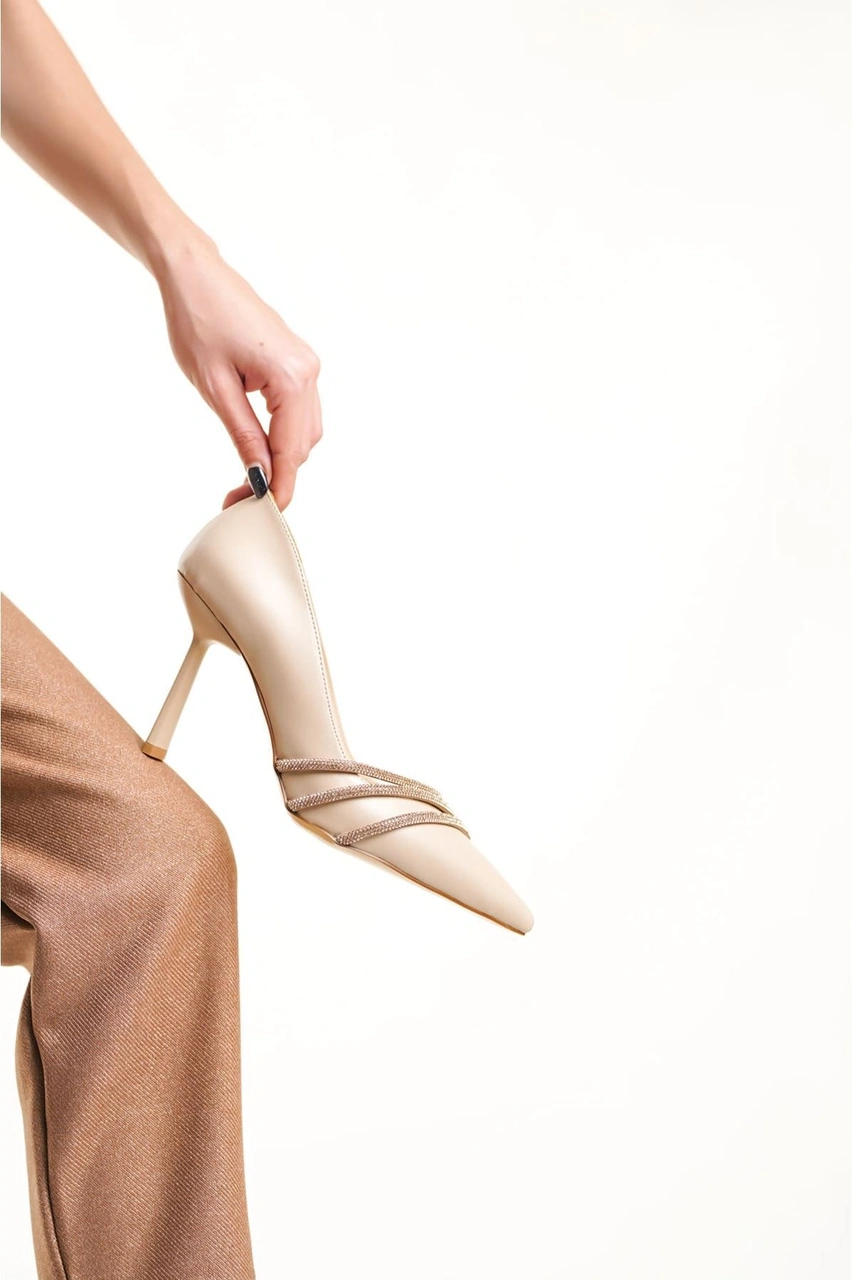 Sonya Nude Taşlı Kadın Ayakkabı Muhtelif