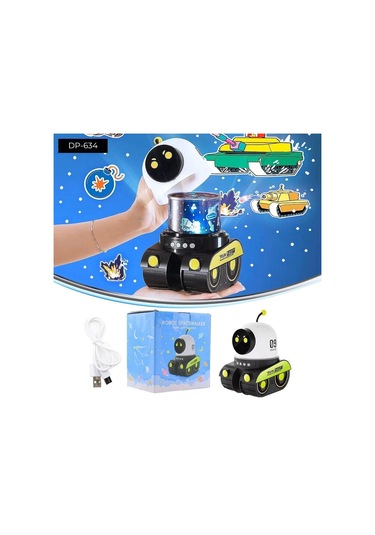 Dempower Robot Şeklinde Projektör Lamba Çok Renkli