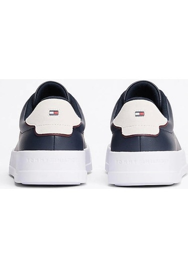 Tommy Jeans Erkek Lacivert Pebble Grain Court Sneaker Lacivert