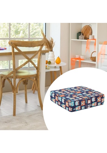 Homyl Sandalye Için Yükseltici Koltuk Minderi, Bebek Erkek Kız Donanma Baykuşu