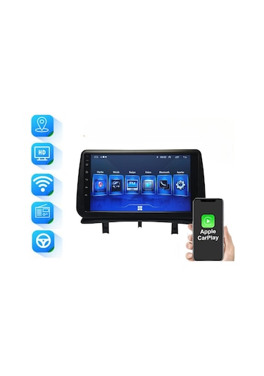 Renault Clio 3 2005/2011 9 İnç 6-64 Pro Model Qled Ekran 9"