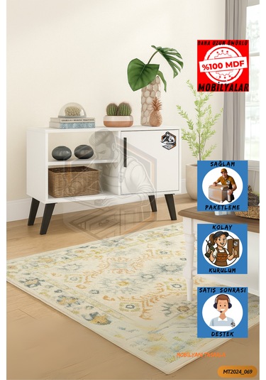 Tamamı Mdf Tv Sehpası/çok Amaçlı Konsol