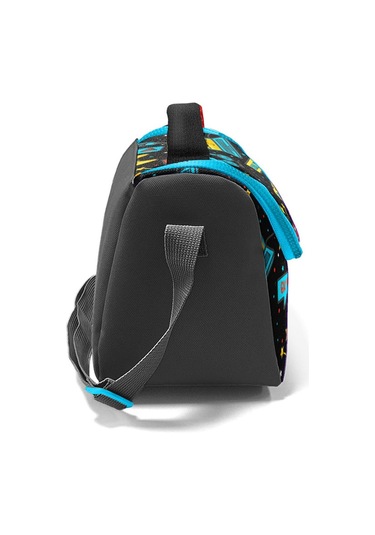 Coral High Kids Siyah Mavi Gamer Desenli Thermo Beslenme Çantası 11892