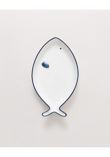 Madame Coco Marine 26 Cm Kayık Tabak Td - Marıne - 02 Kayık Tabak-mavi