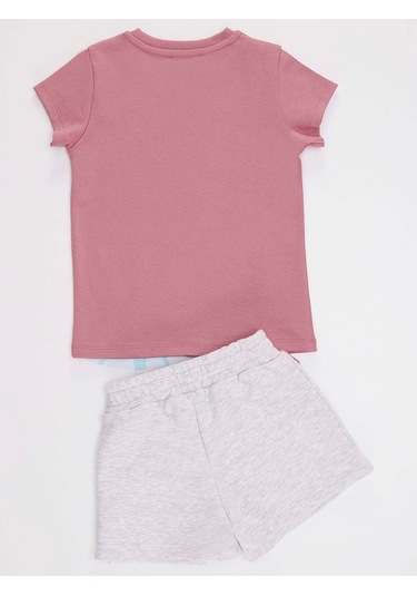 Denokids Tüllü Lily Kız Çocuk Şort Takım Çok Renkli