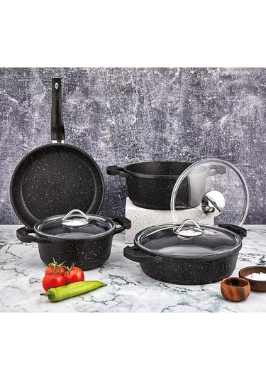Iron Granit Döküm Tencere Seti