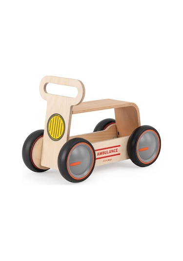 Driveme Wood Ambulans Yürüteç - Bin Sür - Oyuncak Deposu