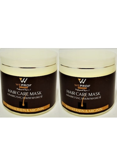 Weprof Onarıcı Keratin Arganlı Saç Bakım Maskesi 2 x 350 ML