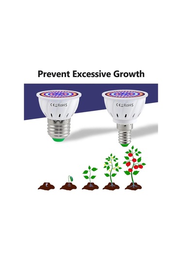 Singree E14 Taban Bitki Büyüme Lambası, 48 Led Kırmızı-mavi Spektrum, İç Ortam Bitkileri İçin Fotosentez Destekleyici Çok Renkli