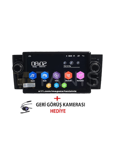 Fiat Linea Punto Multimedya Android Double Teyp Bt-Usb-Navigasyon