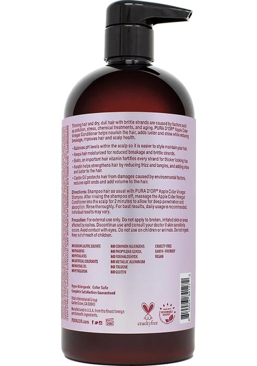 Pura D'or Apple Cider Vinegar Thin2thick Saç Kremi 709ml