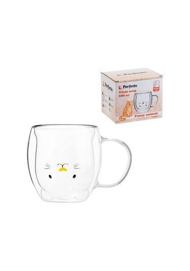 Perfecto Lınea Çift Duvarlı Ve Tabanlı Şeffaf Çay Kupası 280 Ml 312628296 Beyaz