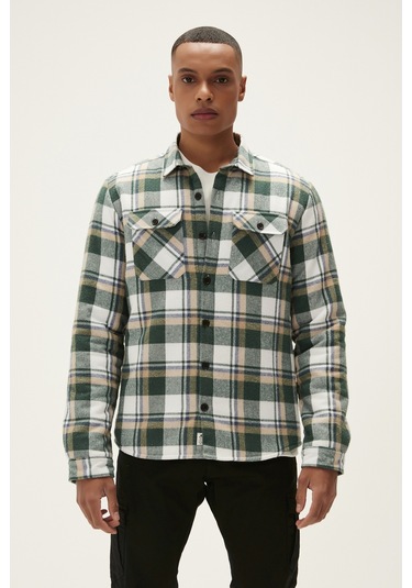 Bad Bear Thomas Yeşil Kareli Erkek Oduncu Gömlek Ceket-yeşil Yeşil