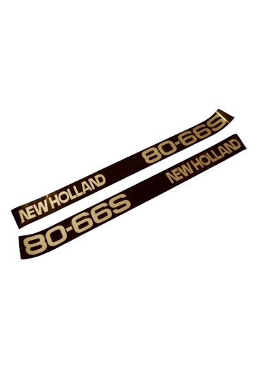 New Holland Yan Yazı Takımı 80-66s Siyah