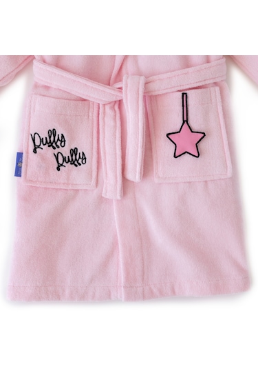 Milk&Moo 2-4 Yaş Kadife Çocuk Bornozu Çançin