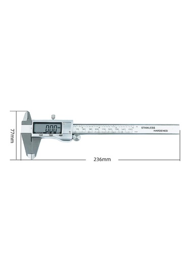 Tenfowee 0-150mm Paslanmaz Çelik Dijital Kumpas, Lcd Ekranlı, Hassas Ölçüm, İç/dış Çap Ve Derinlik Ölçer