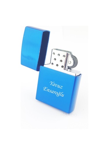 Pigado İsme Kişiye Özel Gazlı Lacivert Çakmak