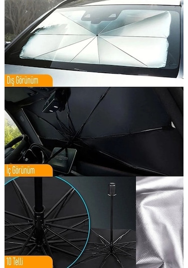 135 75 Tüm Araçlar İçin Araba Ön Cam Güneşlik Katlanabilir Güneşl