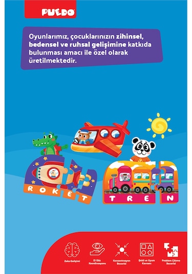 Puedo İlk Kelimelerim Puzzle - Araçlar