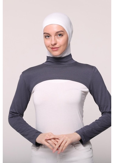 Altobeh Balıkçı Yakalı Boyunluklu Kolluk Füme Çok Renkli